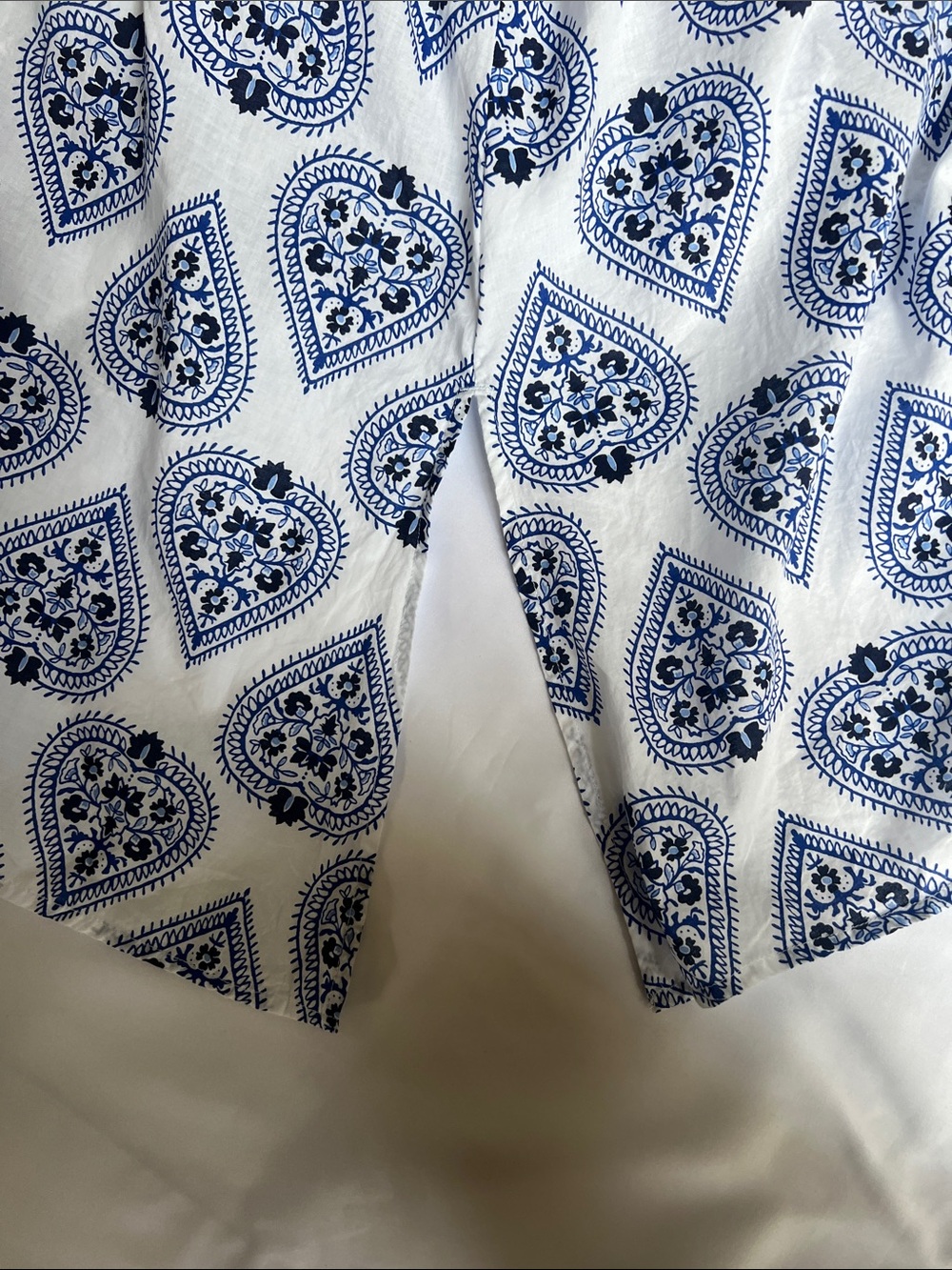 J Crew Women's Blue/White Cotton Tunic Dress Sz XS Boho Summer Beach Resort - Picture 13 of 13